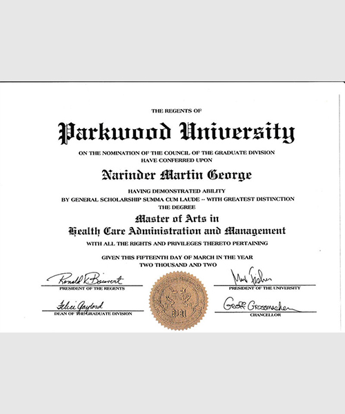 Occupational Physiotherapy Record Maintenance Certification