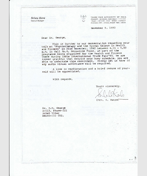 Occupational Physiotherapy Record Maintenance Certification