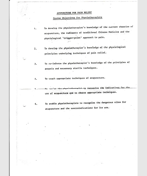 Occupational Physiotherapy Record Maintenance Certification